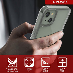 Funda para iPhone 13 Punkcase® LUCID 2.0 Clear Series con protector de pantalla PUNK SHIELD | Ajuste Ultra