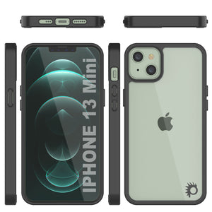 Funda para iPhone 13 Mini Punkcase® LUCID 2.0 Black Series con protector de pantalla PUNK SHIELD | Ajuste ultra.