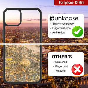 Funda para iPhone 13 Mini Punkcase® LUCID 2.0 Black Series con protector de pantalla PUNK SHIELD | Ajuste ultra.