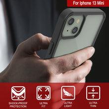 Cargar imagen en el visor de la galería, Funda para iPhone 13 Mini Punkcase® LUCID 2.0 Black Series con protector de pantalla PUNK SHIELD | Ajuste ultra.

