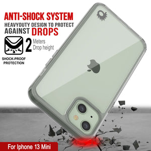 Carcasa para iPhone 13 Mini Punkcase® LUCID 2.0 de la serie transparente, con protector de pantalla PUNK SHIELD | Ajuste ultrafino.