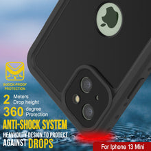 Cargar imagen en el visor de la galería, iPhone 13 Mini Waterproof IP68 Case, Punkcase [Black] [StudStar Series] [Slim Fit] (Color in image: White)
