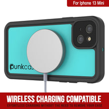 Cargar imagen en el visor de la galería, iPhone 13 Mini Waterproof IP68 Case, Punkcase [Teal] [StudStar Series] [Slim Fit] (Color in image: Light Blue)
