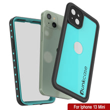 Cargar imagen en el visor de la galería, iPhone 13 Mini Waterproof IP68 Case, Punkcase [Teal] [StudStar Series] [Slim Fit] (Color in image: White)
