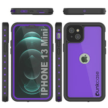 Load image into Gallery viewer, iPhone 13 Mini Waterproof IP68 Case, Punkcase [Purple] [StudStar Series] [Slim Fit] [Dirtproof] (Color in image: Light Green)
