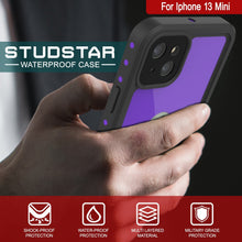 Load image into Gallery viewer, iPhone 13 Mini Waterproof IP68 Case, Punkcase [Purple] [StudStar Series] [Slim Fit] [Dirtproof] (Color in image: Teal)
