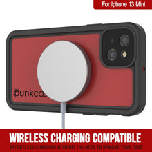 Cargar imagen en el visor de la galería, iPhone 13 Mini Waterproof IP68 Case, Punkcase [Red] [StudStar Series] [Slim Fit] (Color in image: Light Blue)
