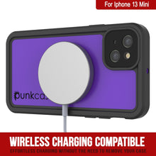 Load image into Gallery viewer, iPhone 13 Mini Waterproof IP68 Case, Punkcase [Purple] [StudStar Series] [Slim Fit] [Dirtproof] (Color in image: Black)
