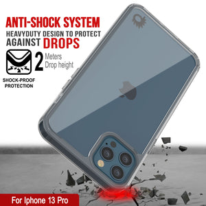 Funda iPhone 13 Pro Punkcase® LUCID 2.0 de la Serie Clear con protector de pantalla SHIELD | Ajuste ultra delgado.