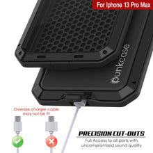 Load image into Gallery viewer, iPhone 13 Pro Max Metal Case, Heavy Duty Military Grade Armor Cover [shock proof] Full Body Hard [Black] 
