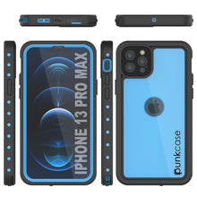 Load image into Gallery viewer, iPhone 13 Pro Max Waterproof IP68 Case, Punkcase [Light blue] [StudStar Series] [Slim Fit] [Dirtproof] (Color in image: Red)
