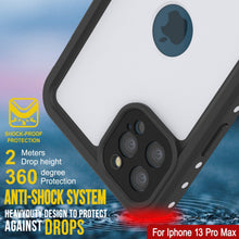 Load image into Gallery viewer, iPhone 13 Pro Max Waterproof IP68 Case, Punkcase [White] [StudStar Series] [Slim Fit] [Dirtproof] (Color in image: Black)
