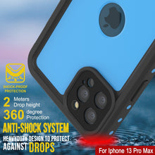 Load image into Gallery viewer, iPhone 13 Pro Max Waterproof IP68 Case, Punkcase [Light blue] [StudStar Series] [Slim Fit] [Dirtproof] (Color in image: Light Green)
