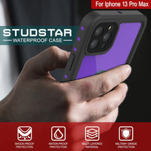 Load image into Gallery viewer, iPhone 13 Pro Max Waterproof IP68 Case, Punkcase [Purple] [StudStar Series] [Slim Fit] [Dirtproof] (Color in image: Teal)

