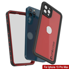 Load image into Gallery viewer, iPhone 13 Pro Max Waterproof IP68 Case, Punkcase [Red] [StudStar Series] [Slim Fit] (Color in image: Black)

