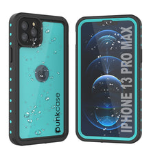 Load image into Gallery viewer, iPhone 13 Pro Max Waterproof IP68 Case, Punkcase [Teal] [StudStar Series] [Slim Fit] (Color in image: Teal)
