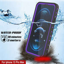 Load image into Gallery viewer, iPhone 13 Pro Max Waterproof IP68 Case, Punkcase [Purple] [StudStar Series] [Slim Fit] [Dirtproof] (Color in image: Pink)
