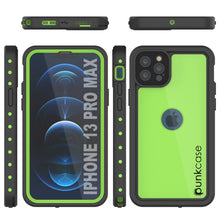 Load image into Gallery viewer, iPhone 13 Pro Max Waterproof IP68 Case, Punkcase [Light green] [StudStar Series] [Slim Fit] [Dirtproof] (Color in image: Black)
