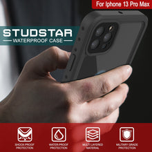 Load image into Gallery viewer, iPhone 13 Pro Max Waterproof IP68 Case, Punkcase [Black] [StudStar Series] [Slim Fit] (Color in image: Light Green)
