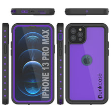 Load image into Gallery viewer, iPhone 13 Pro Max Waterproof IP68 Case, Punkcase [Purple] [StudStar Series] [Slim Fit] [Dirtproof] (Color in image: Light Green)
