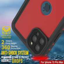 Load image into Gallery viewer, iPhone 13 Pro Max Waterproof IP68 Case, Punkcase [Red] [StudStar Series] [Slim Fit] (Color in image: White)
