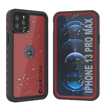 Load image into Gallery viewer, iPhone 13 Pro Max Waterproof IP68 Case, Punkcase [Red] [StudStar Series] [Slim Fit] (Color in image: Red)

