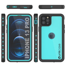 Cargar imagen en el visor de la galería, iPhone 13 Pro Waterproof IP68 Case, Punkcase [Teal] [StudStar Series] [Slim Fit] (Color in image: Purple)
