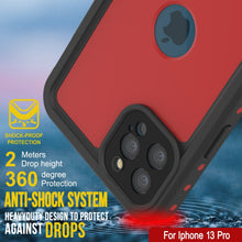Cargar imagen en el visor de la galería, iPhone 13 Pro Waterproof IP68 Case, Punkcase [Red] [StudStar Series] [Slim Fit] (Color in image: White)
