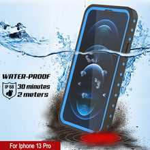 Cargar imagen en el visor de la galería, iPhone 13 Pro Waterproof IP68 Case, Punkcase [Light blue] [StudStar Series] [Slim Fit] [Dirtproof] (Color in image: Clear)
