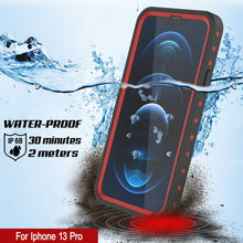 Cargar imagen en el visor de la galería, iPhone 13 Pro Waterproof IP68 Case, Punkcase [Red] [StudStar Series] [Slim Fit] (Color in image: Teal)
