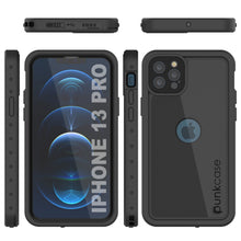Cargar imagen en el visor de la galería, iPhone 13 Pro Waterproof IP68 Case, Punkcase [Black] [StudStar Series] [Slim Fit] (Color in image: Red)
