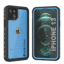 Cargar imagen en el visor de la galería, iPhone 13 Waterproof IP68 Case, Punkcase [Light blue] [StudStar Series] [Slim Fit] [Dirtproof] (Color in image: Light Blue)
