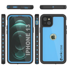Cargar imagen en el visor de la galería, iPhone 13 Waterproof IP68 Case, Punkcase [Light blue] [StudStar Series] [Slim Fit] [Dirtproof] (Color in image: Red)
