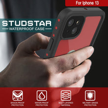 Load image into Gallery viewer, iPhone 13 Waterproof IP68 Case, Punkcase [Red] [StudStar Series] [Slim Fit] (Color in image: Pink)
