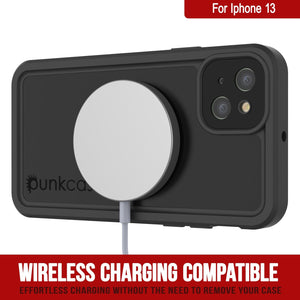 iPhone 13 Waterproof IP68 Case, Punkcase [Black] [StudStar Series] [Slim Fit] (Color in image: Purple)