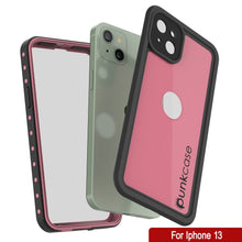 Cargar imagen en el visor de la galería, iPhone 13 Waterproof IP68 Case, Punkcase [Pink] [StudStar Series] [Slim Fit] [Dirtproof] (Color in image: Red)
