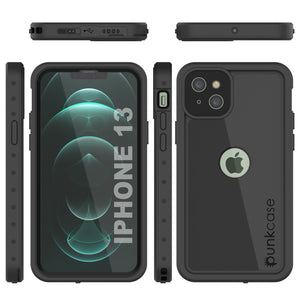 iPhone 13 Waterproof IP68 Case, Punkcase [Black] [StudStar Series] [Slim Fit] (Color in image: Red)