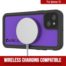 Load image into Gallery viewer, iPhone 13 Waterproof IP68 Case, Punkcase [Purple] [StudStar Series] [Slim Fit] [Dirtproof] (Color in image: Black)
