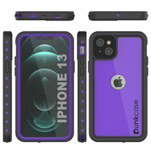 Load image into Gallery viewer, iPhone 13 Waterproof IP68 Case, Punkcase [Purple] [StudStar Series] [Slim Fit] [Dirtproof] (Color in image: Light Green)
