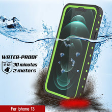 Cargar imagen en el visor de la galería, iPhone 13 Waterproof IP68 Case, Punkcase [Light green] [StudStar Series] [Slim Fit] [Dirtproof] (Color in image: White)
