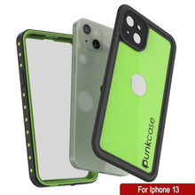 Cargar imagen en el visor de la galería, iPhone 13 Waterproof IP68 Case, Punkcase [Light green] [StudStar Series] [Slim Fit] [Dirtproof] (Color in image: Clear)
