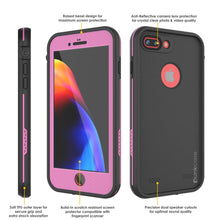 Load image into Gallery viewer, iPhone 8+ Plus Waterproof Case, Punkcase SpikeStar Pink Series | Thin Fit 6.6ft Underwater IP68 (Color in image: light blue)
