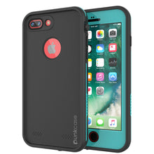 Cargar imagen en el visor de la galería, iPhone 8+ Plus Waterproof Case, Punkcase SpikeStar Teal Series | Thin Fit 6.6ft Underwater IP68 (Color in image: teal)
