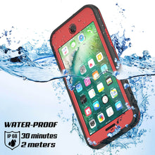 Cargar imagen en el visor de la galería, iPhone 8+ Plus Waterproof Case, Punkcase SpikeStar Red Series | Thin Fit 6.6ft Underwater IP68 (Color in image: black)
