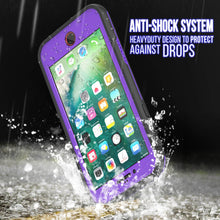 Cargar imagen en el visor de la galería, iPhone 8+ Plus Waterproof Case, Punkcase SpikeStar Purple Series | Thin Fit 6.6ft Underwater IP68 (Color in image: red)
