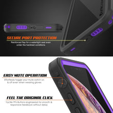 Cargar imagen en el visor de la galería, iPhone XR Waterproof Case, Punkcase [Extreme Series] Armor Cover W/ Built In Screen Protector [Purple] (Color in image: Light Green)
