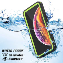 Cargar imagen en el visor de la galería, iPhone XR Waterproof Case, Punkcase [Extreme Series] Armor Cover W/ Built In Screen Protector [Light Green] (Color in image: Light Blue)
