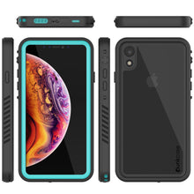 Cargar imagen en el visor de la galería, iPhone XR Waterproof Case, Punkcase [Extreme Series] Armor Cover W/ Built In Screen Protector [Teal] (Color in image: Purple)
