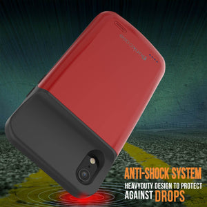 iPhone 11 Battery Case, PunkJuice 5000mAH Fast Charging Power Bank W/ Screen Protector | [Red] (Color in image: blue)