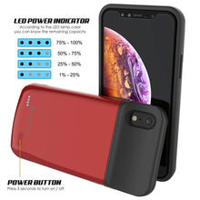 Load image into Gallery viewer, iPhone 11 Battery Case, PunkJuice 5000mAH Fast Charging Power Bank W/ Screen Protector | [Red] (Color in image: gold)
